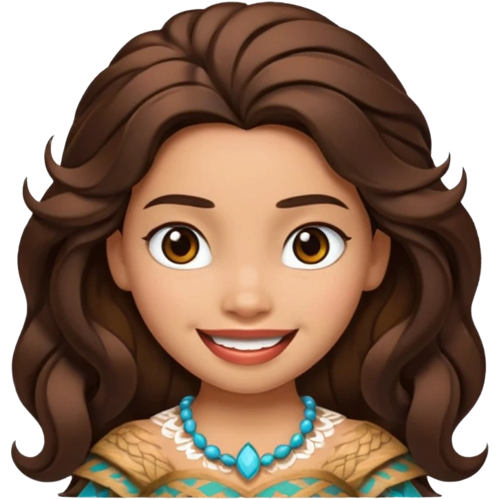 Emoji de la princesa  Moana  emoji