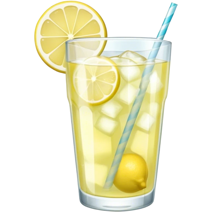 Lemonade with ice  emoji