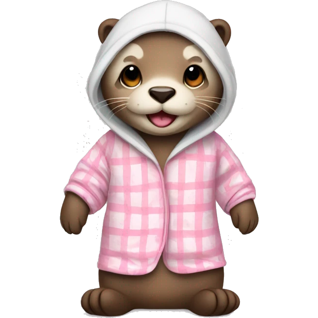 Otter in pajamas  emoji