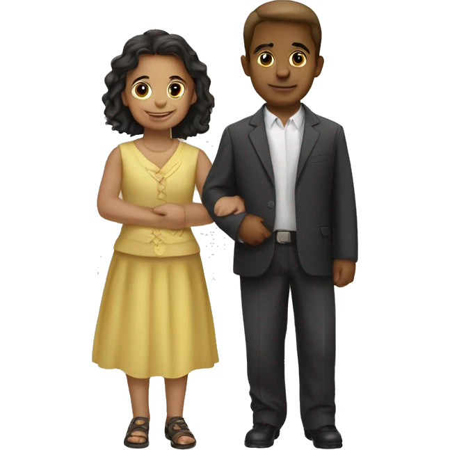 Hermano pequeño y hermana mayor emoji