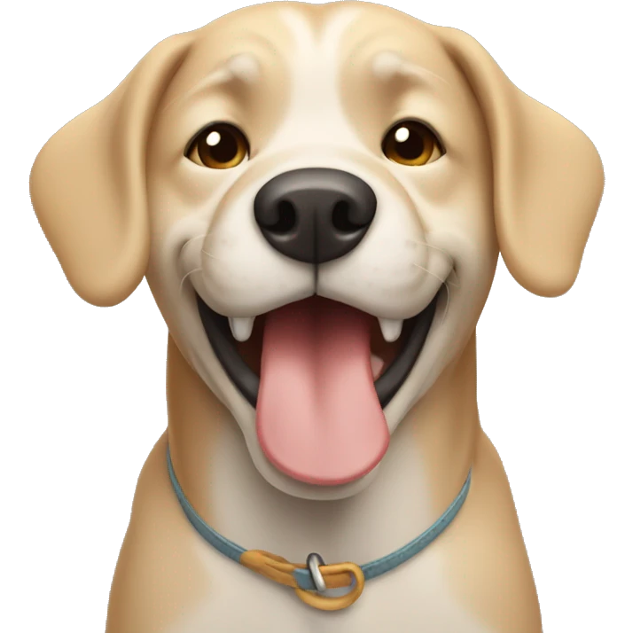 Dog saying good morning  emoji