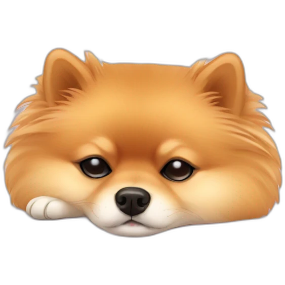 pomeranian sleep emoji