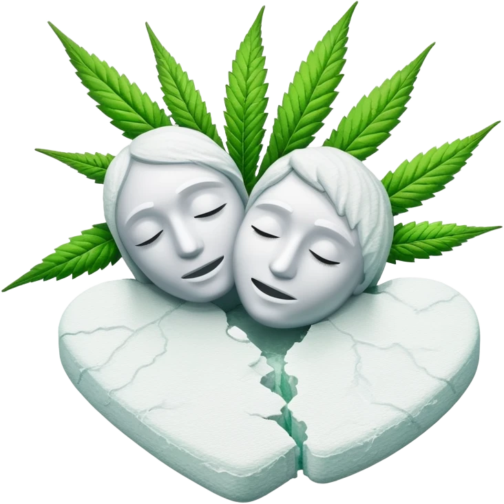 Marijuana embraces cocaine emoji