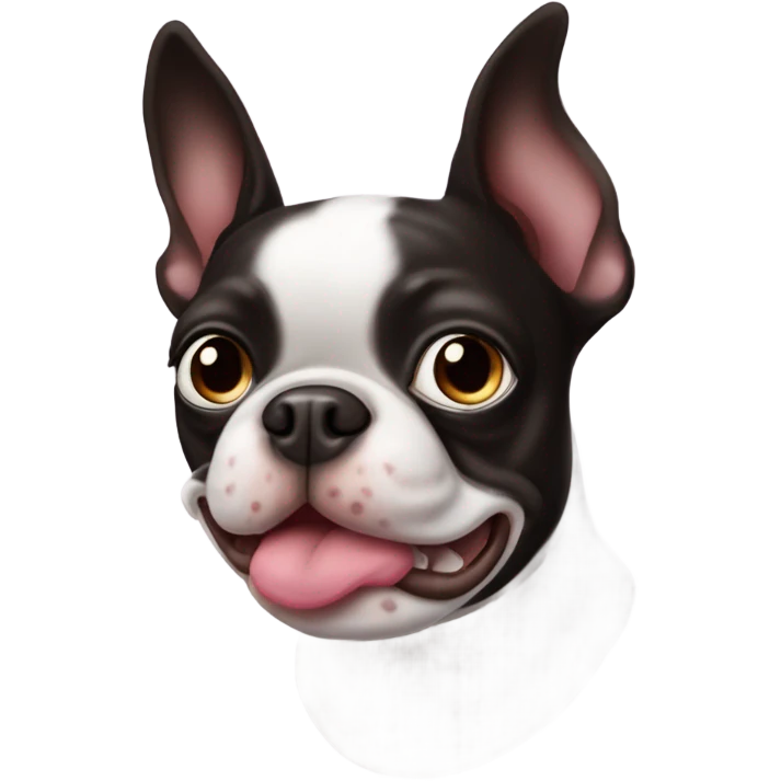Heart Boston terrier emoji