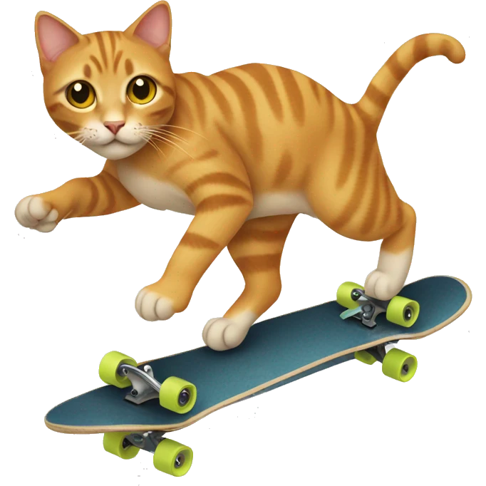 Cat skateboarding  emoji