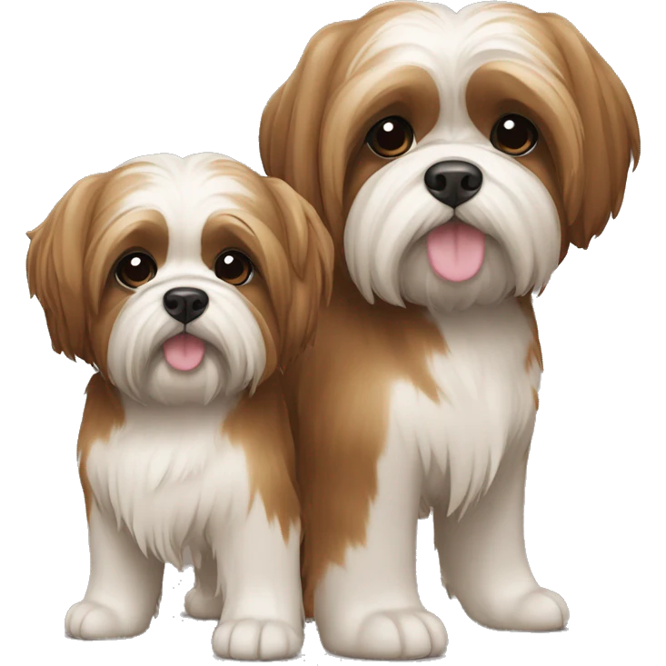 Lhassa apso marron couple emoji
