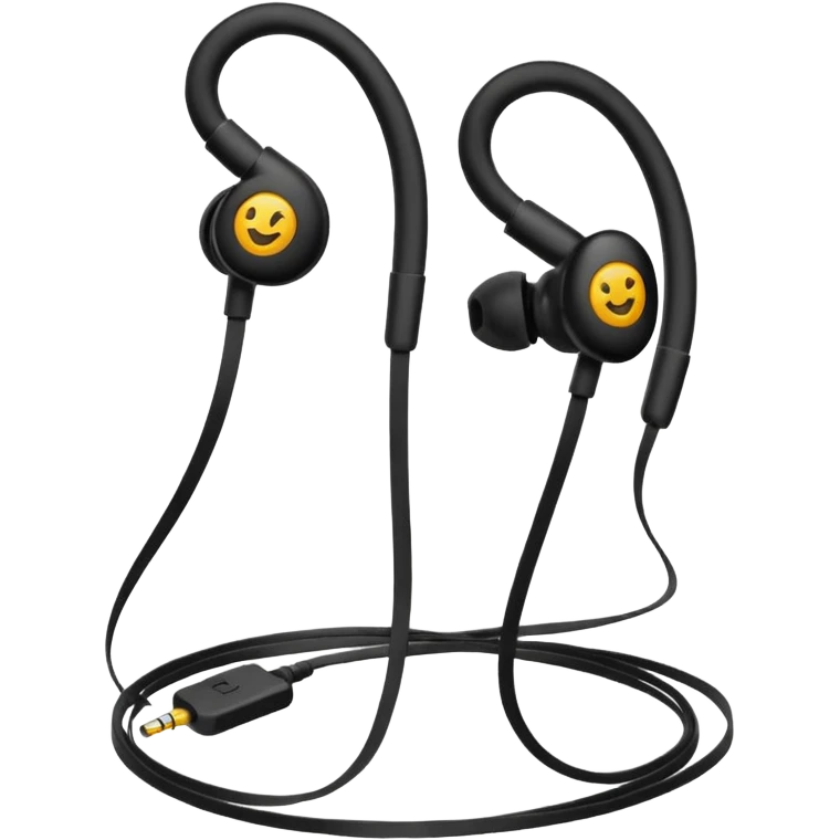 Auriculares de cable emoji