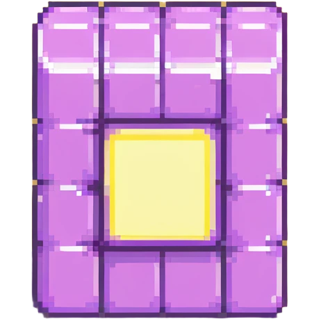 purple glowing block emoji