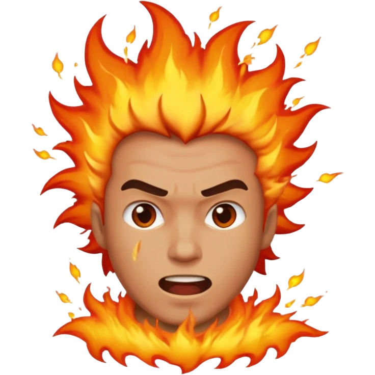 Exploding man emoji
