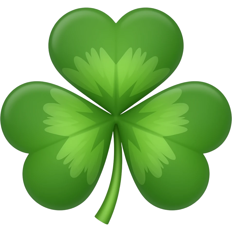 Trébol de cinco hojas emoji