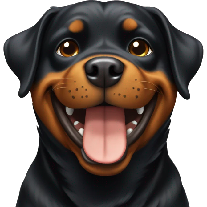 Happy Rottweiler  emoji