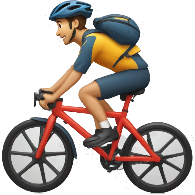 TEBOUNE sur un vélo  emoji