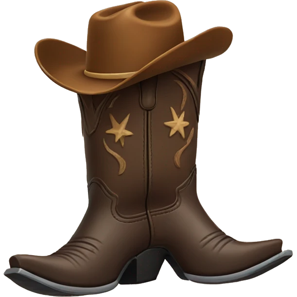 cowboy boots with spurs emoji