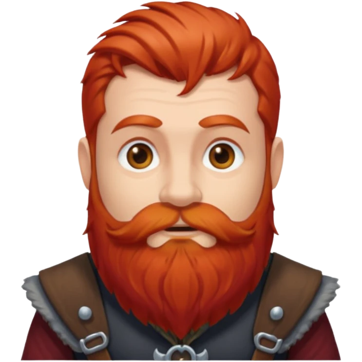 Ein zwerg mit roten Haaren emoji