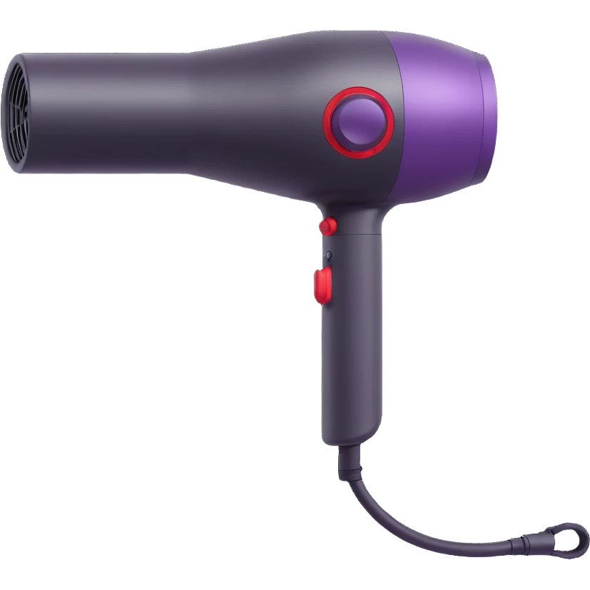 Dyson hair dryer in soft purple color emoji
