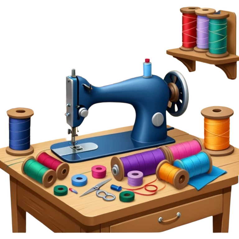 a simple seamstress worktable  emoji