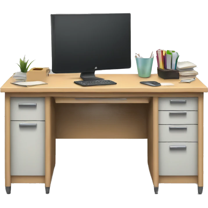 Office desk emoji