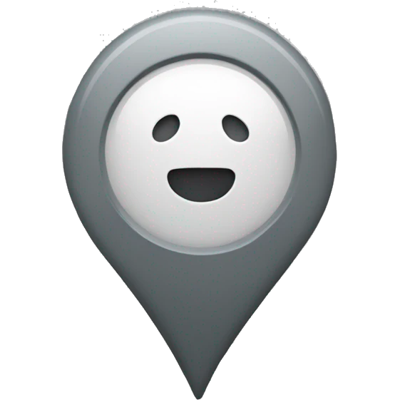 grey location pin emoji