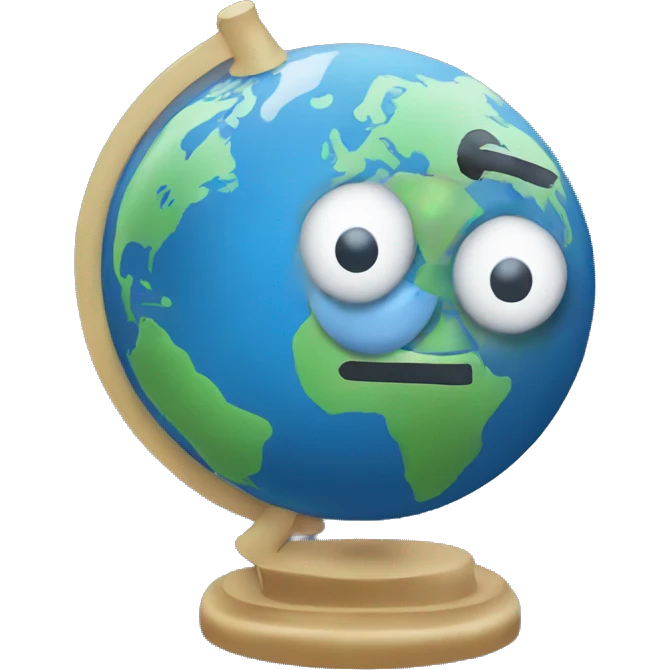globe with helix emoji