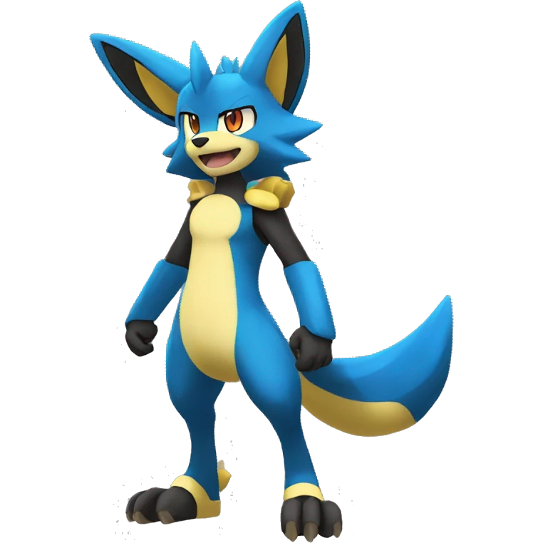Lucario-Lombax-Zeraora full body emoji
