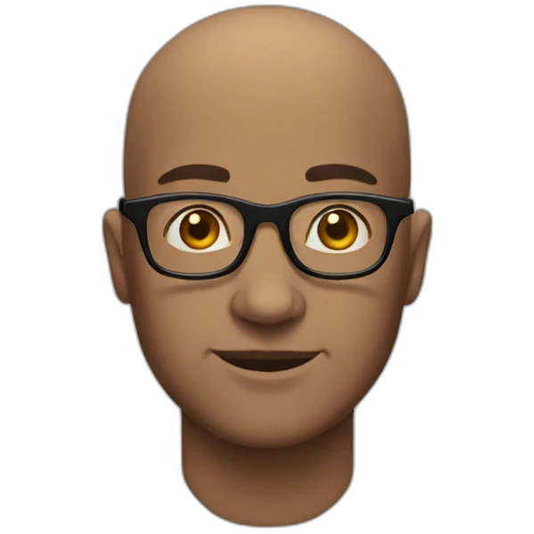 bald men with glasses emoji