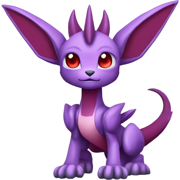 Mauve-maroon-red-violet-colored edgy anthro-genesect-raptor-scalie-sona-Fakémon-hybrid with a mane on head and back and horns full body emoji