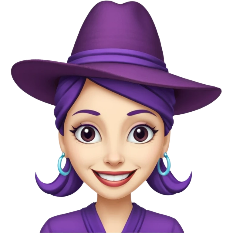 YZMA with her hat emoji