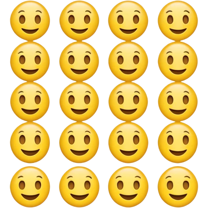 multiple smiling emojis in a 3x3 grid emoji