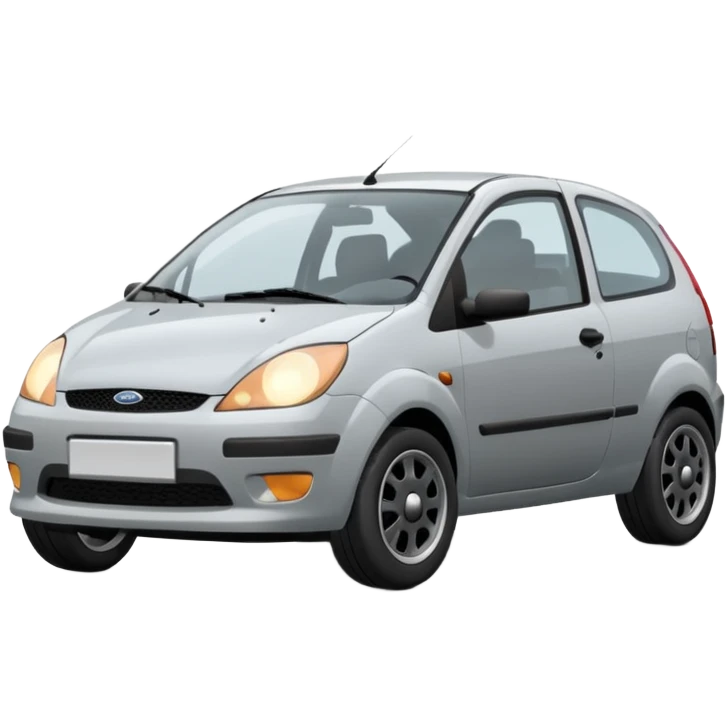 light grey ford fiesta from 2003 emoji