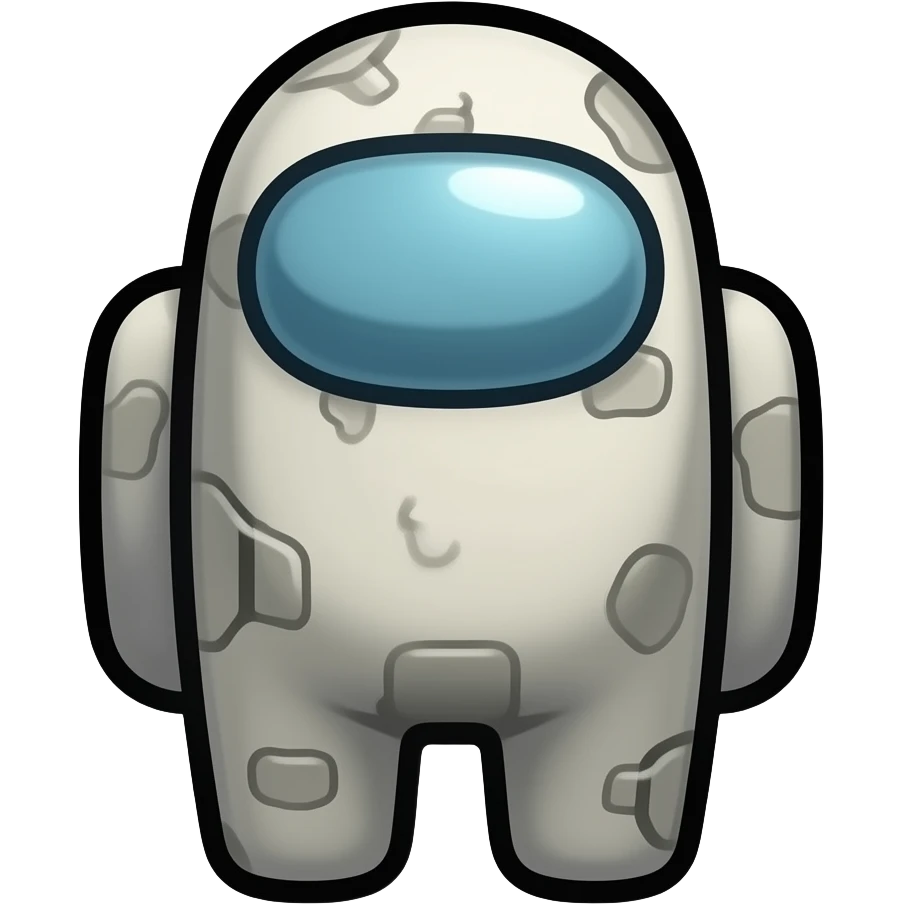 Among us Imposter saying sus emoji