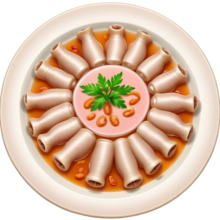 Plate of boiled pig feet  emoji