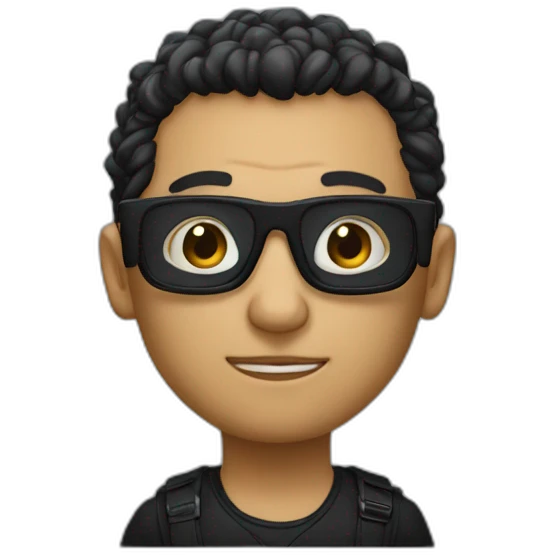 morpheus black glasses emoji