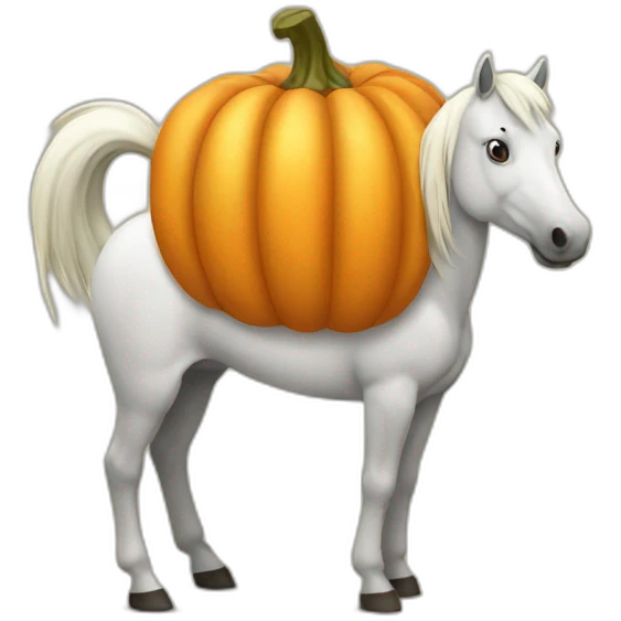 Citrouille cheval emoji