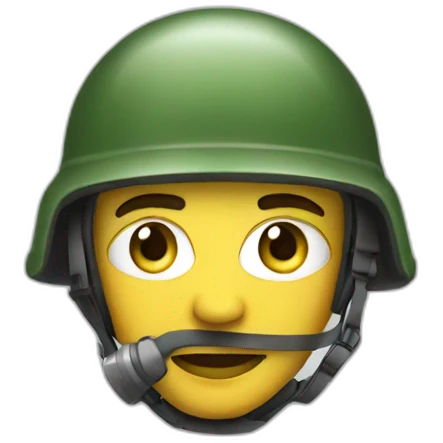 A tanker in a helmet on a tank. emoji