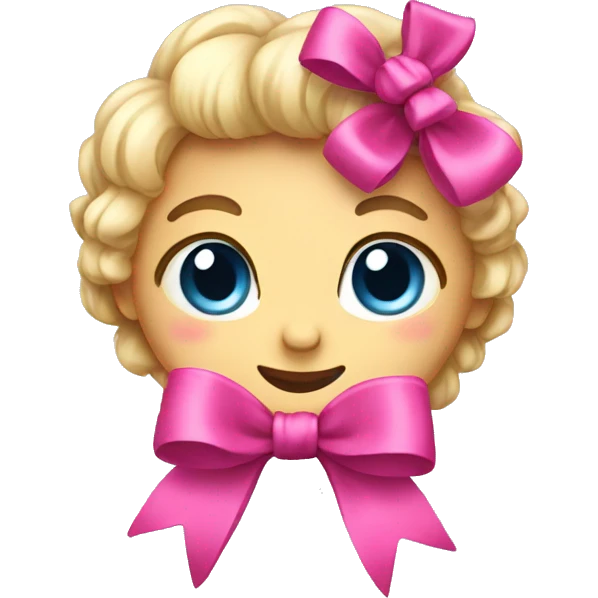 Cute bow emoji