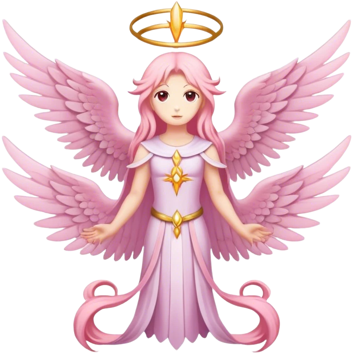 6 winged seraphim light pink emoji
