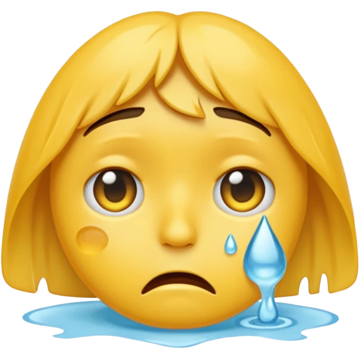 Dehydrated crying emoji  emoji