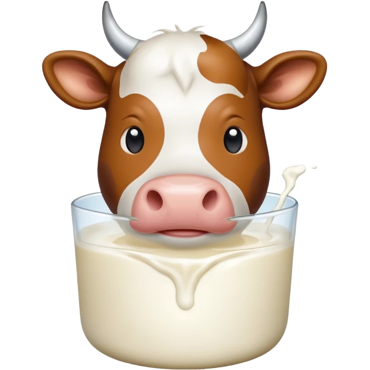 cow in a milk emoji