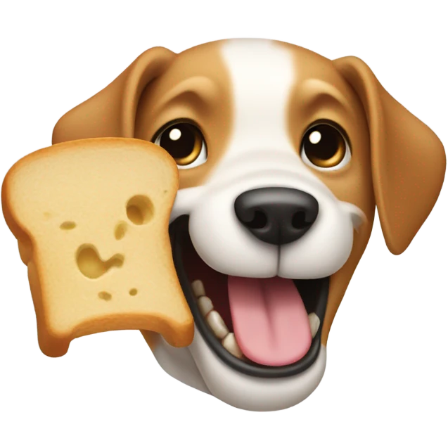 Dog eating sandwich  emoji