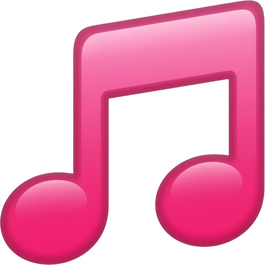 pink music icon emoji