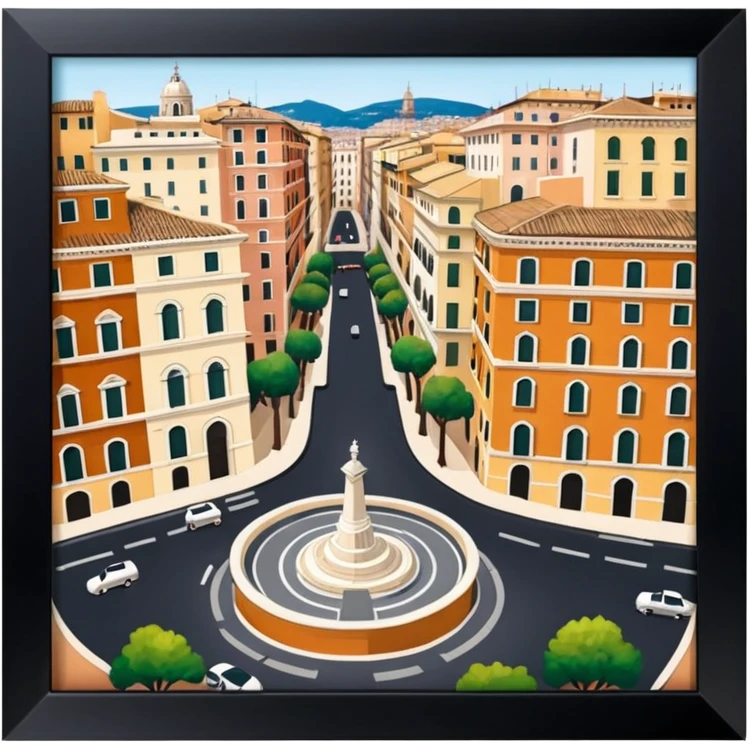 piazza di spagna view from up above
no square style no frame png style 
no squared only building 4k  emoji