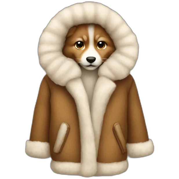 Fur coat emoji
