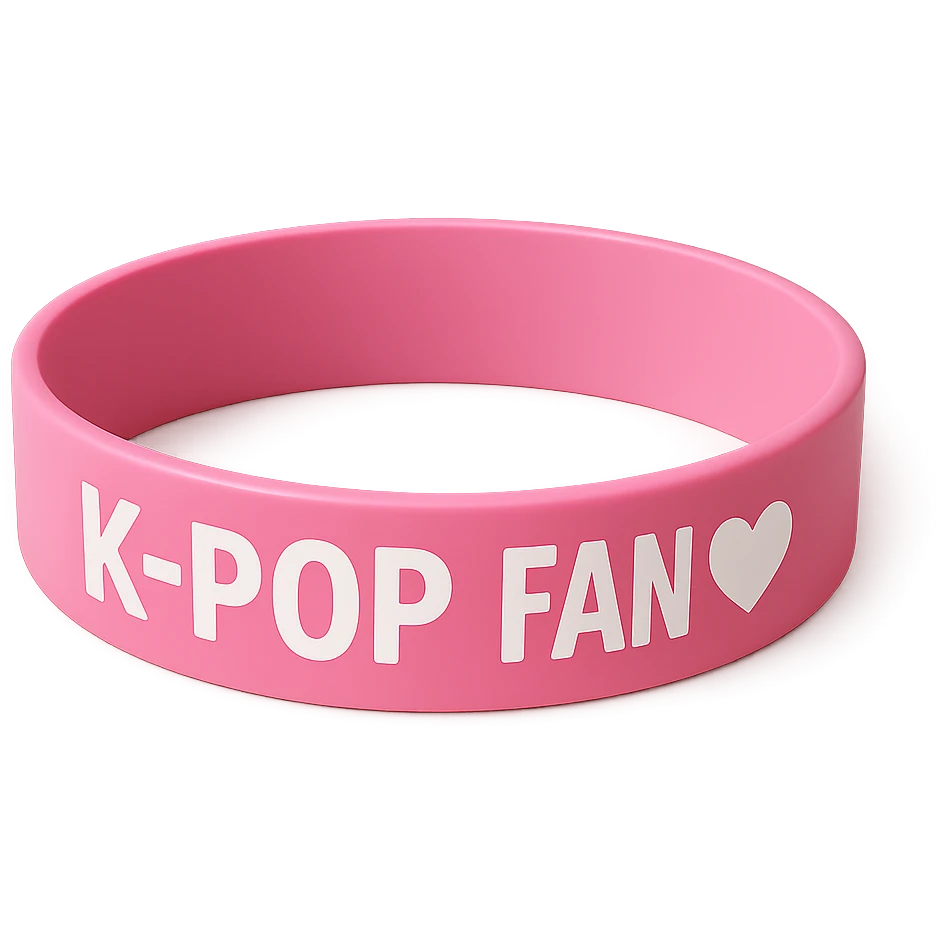 kpop fan wristband, no background emoji