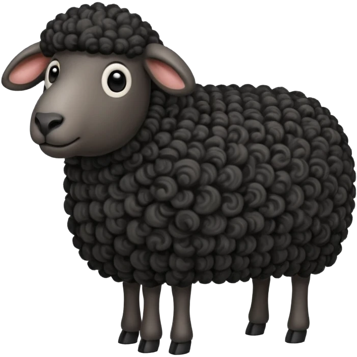 Black sheep emoji