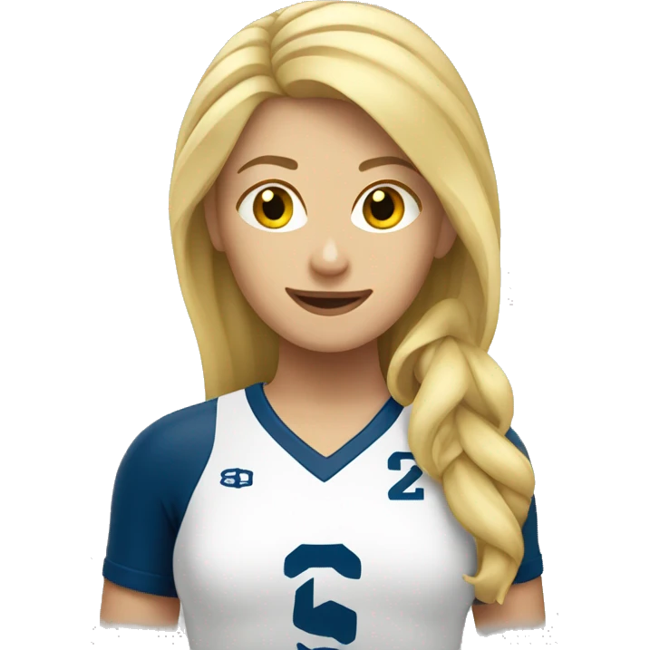blonde volleyball girl emoji