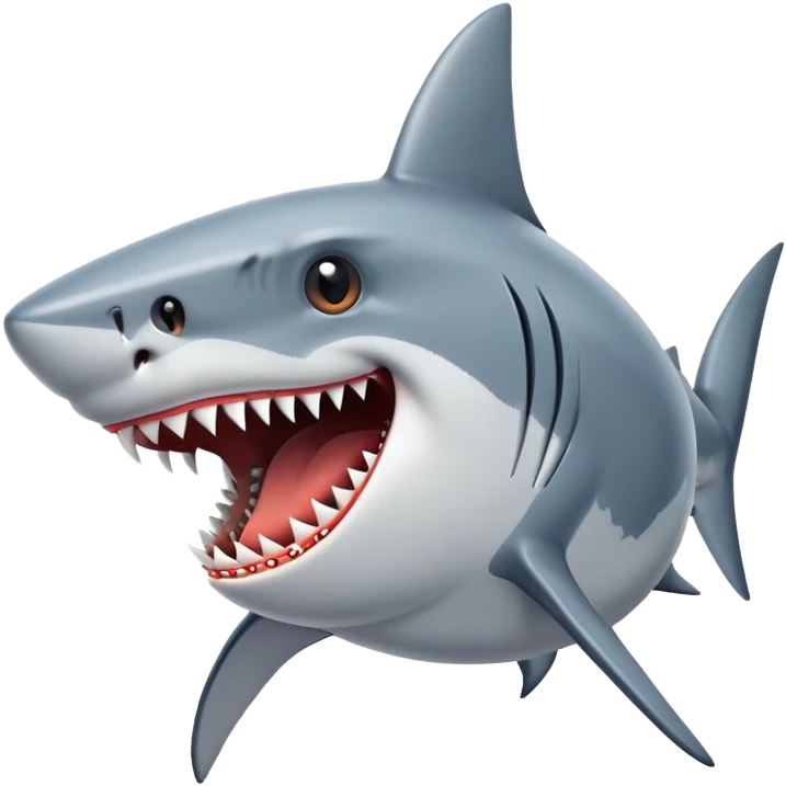shark barking emoji