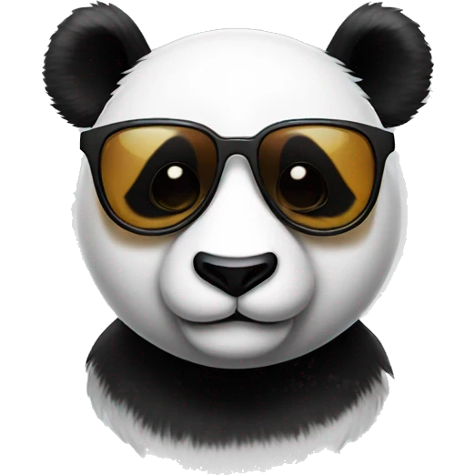 Panda with sunglasses emoji