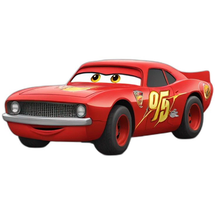 Flash Mcqueen qui mange  emoji