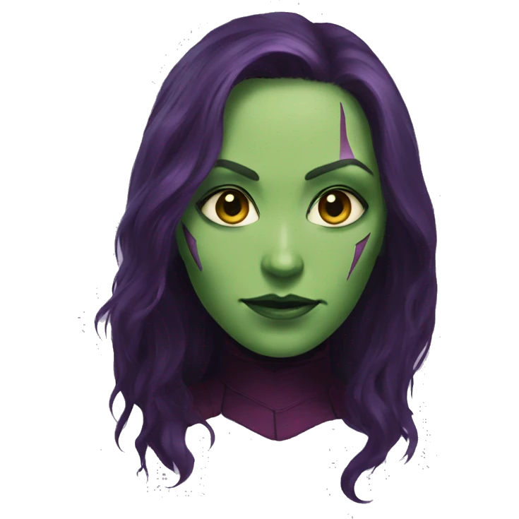 Gamora face emoji