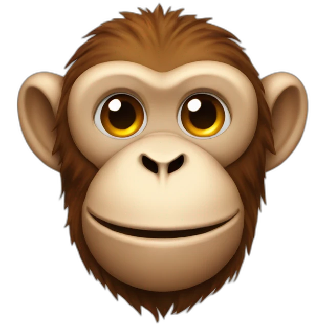 Monkey under insane heat emoji